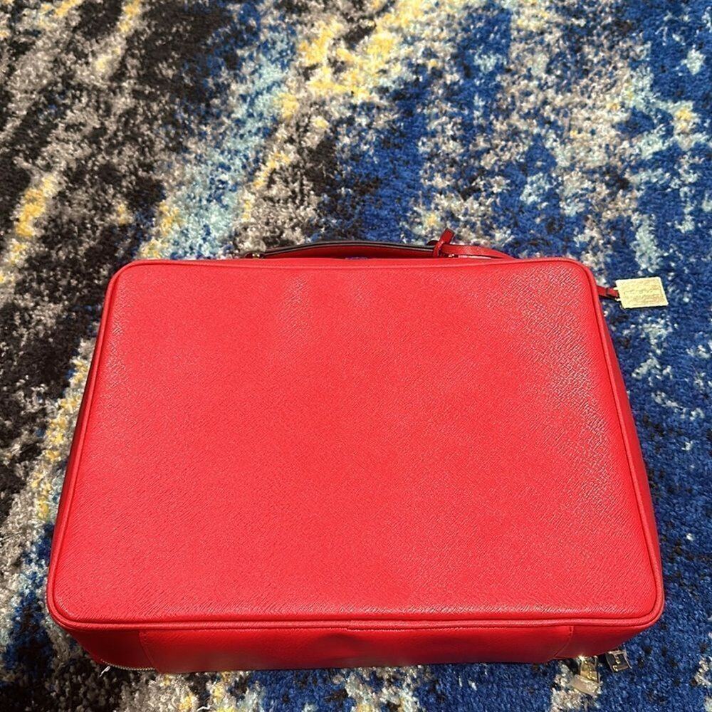 Estee Lauder Red Playing Cards Makeup Weekender Travel Toiletries Bag size Large - Picture 2 of 10